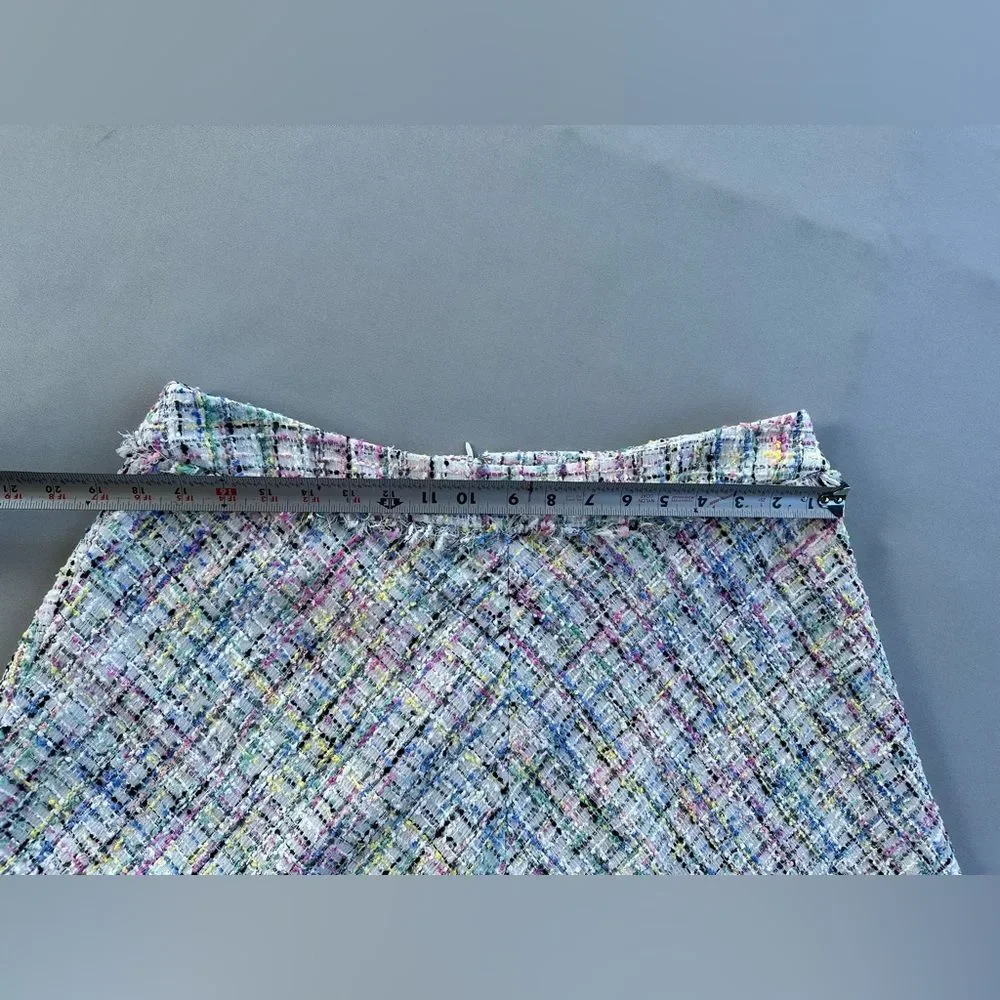 Worthington Pastel Tweed A-Line Skirt